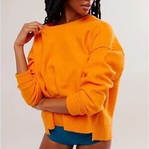 NWT Free People Luna Crew Neck Pullover Sweater